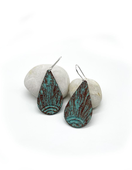 Helvar Yeşil Patina Küpe Helvar Yeşil Patina Küpe