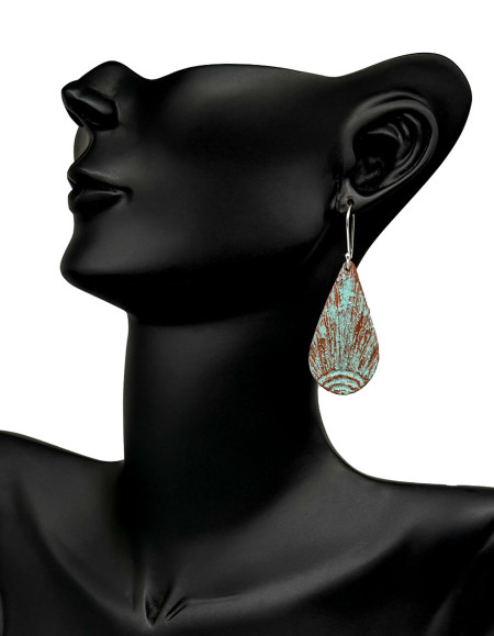 Helvar Yeşil Patina Küpe Helvar Yeşil Patina Küpe