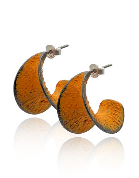 Raylin Turuncu Patina Küpe