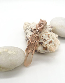 Rosa Pembe Kuvars Kolye