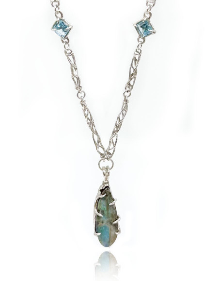 Arion Boulder Opal & Topaz Taşlı Kolye Arion Boulder Opal & Topaz Taşlı Kolye