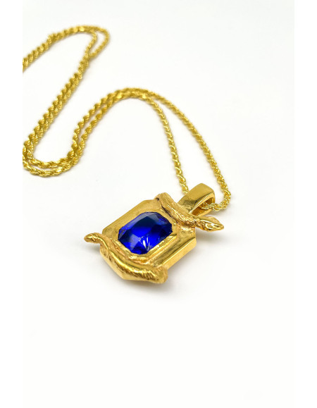 Serpent Mavi Obsidyen Kolye Serpent Mavi Obsidyen Kolye