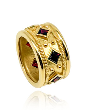 Arthur Garnet Taşlı Erkek Yüzük