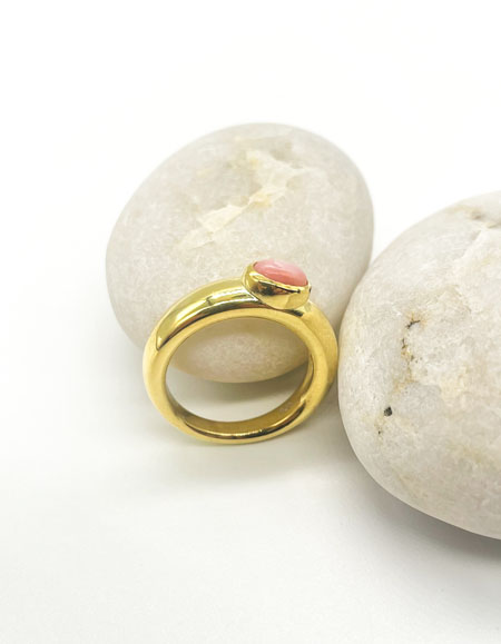 Joy Pembe Opal Yüzük